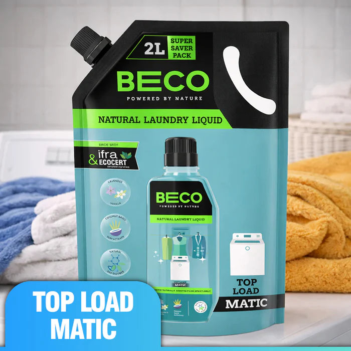 Natural Laundry Cleaner Liquid Refill | Top Load - 2 litre